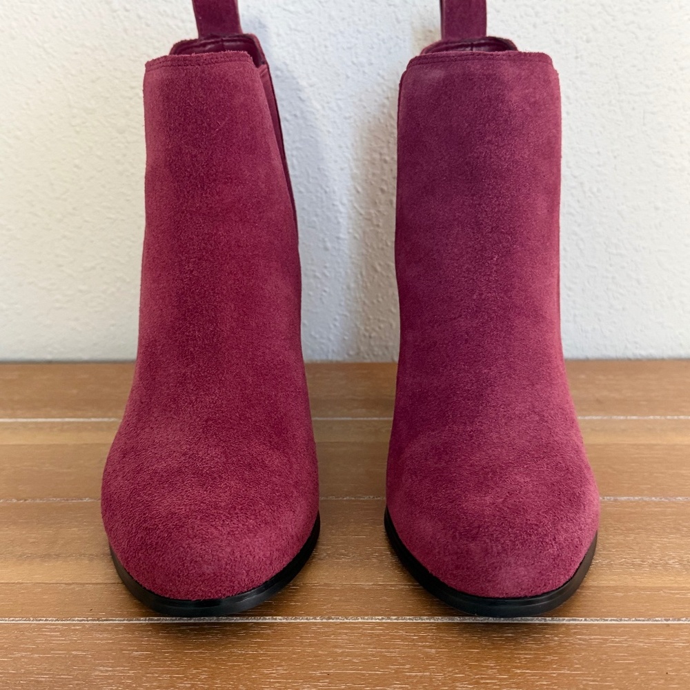 Michael Kors pink suede boots